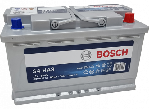 BOSCH S4HA3 L4 AGM 12V 80Ah 800A Batterie de démarrage