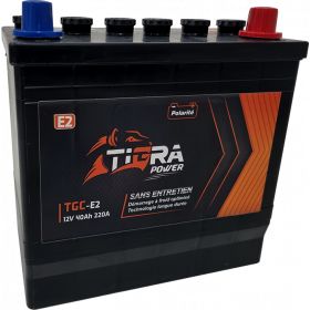 TIGRA TGC-E2 SLI 12V 40Ah 220A Batterie de démarrage